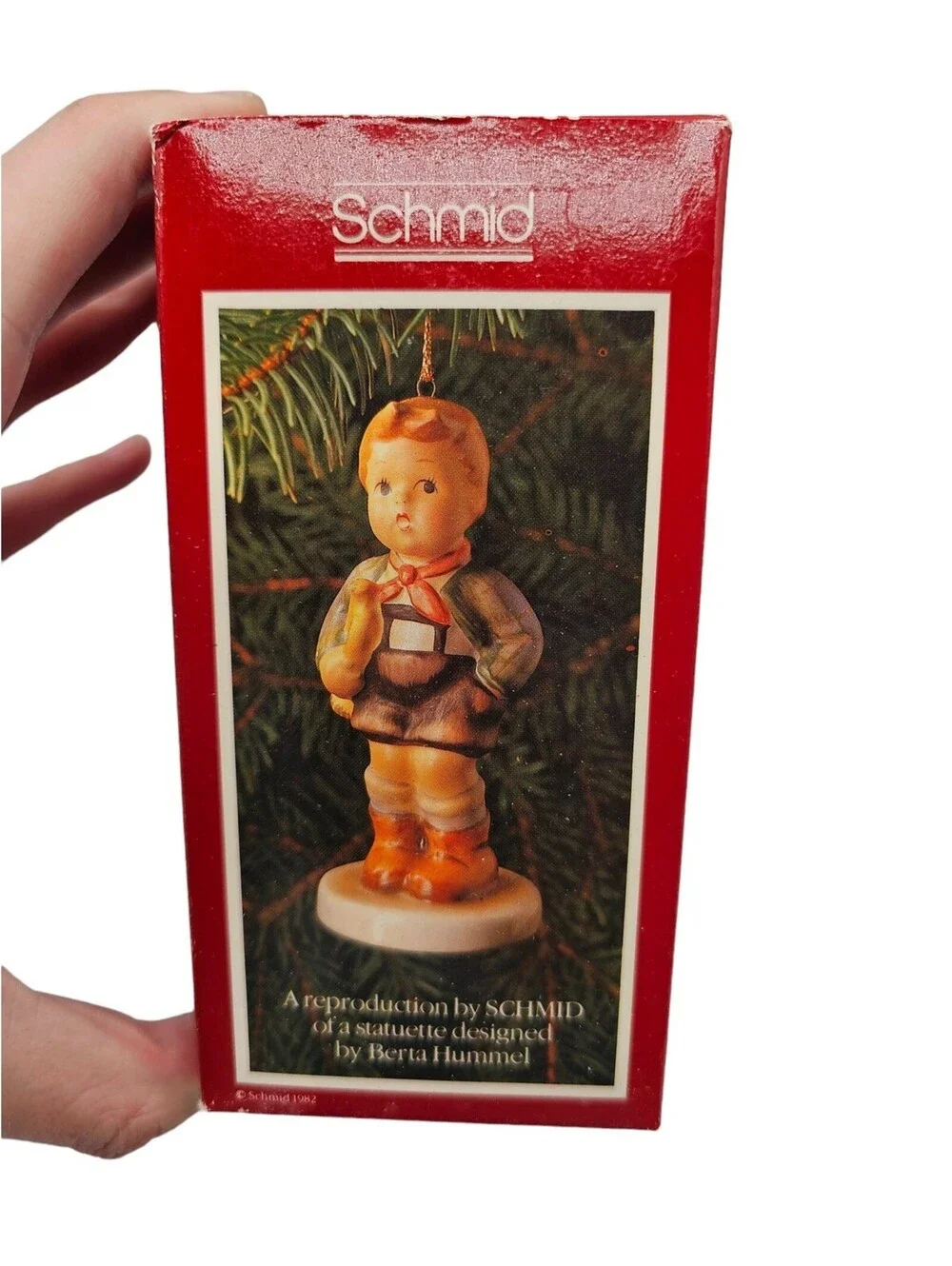 Schmid 1982 Hummel Hark The Herald Ceramic Christmas Ornament